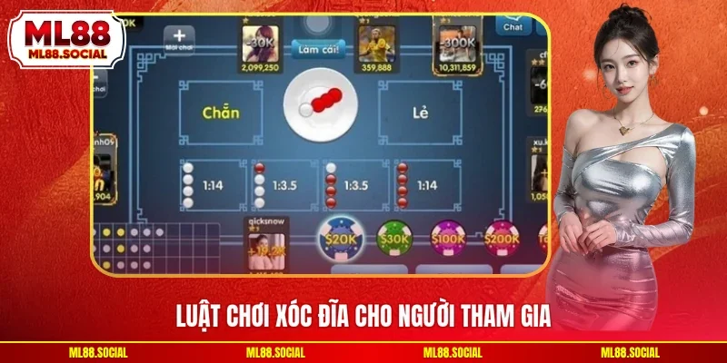 Luật chơi xóc đĩa cho người tham gia